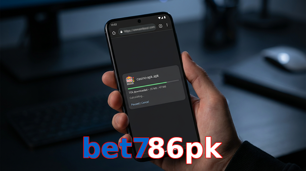 Main screen of Bet786pk apk page for PK players