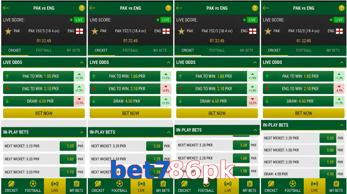 Game list for Bet786pk bet section